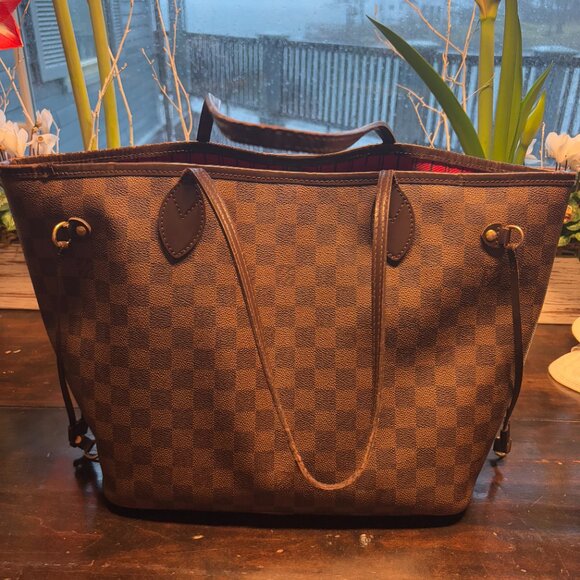 Louis Vuitton Neverfull MM Damier Ebene Tote - Picture 2 of 11